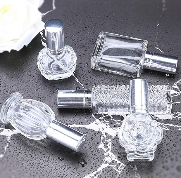 H&Z Vintage Refillable Perfume Bottles Glass Empty Spray Bottle Wedding Gifts Car Decor