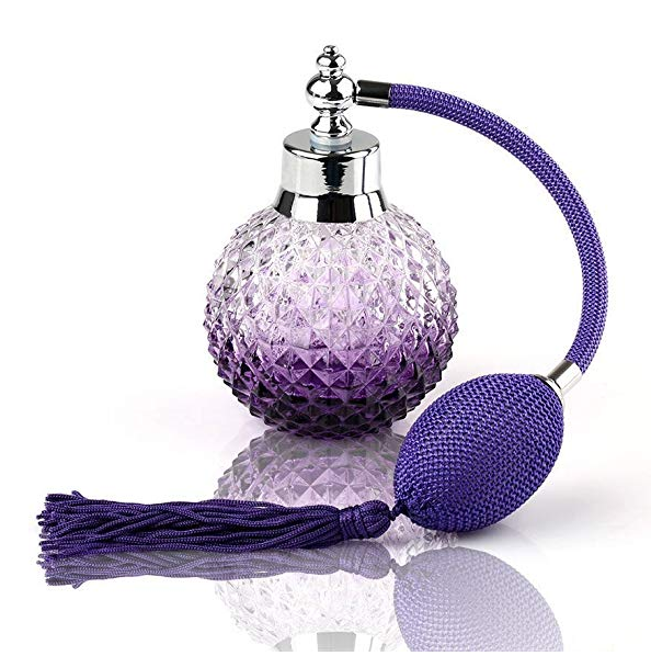 H&Z wholesale custom made Beautyflier 3.4 Oz Perfume Atomizer Clear Glass Empty Refillable Perfume Bottle with Long Tassel