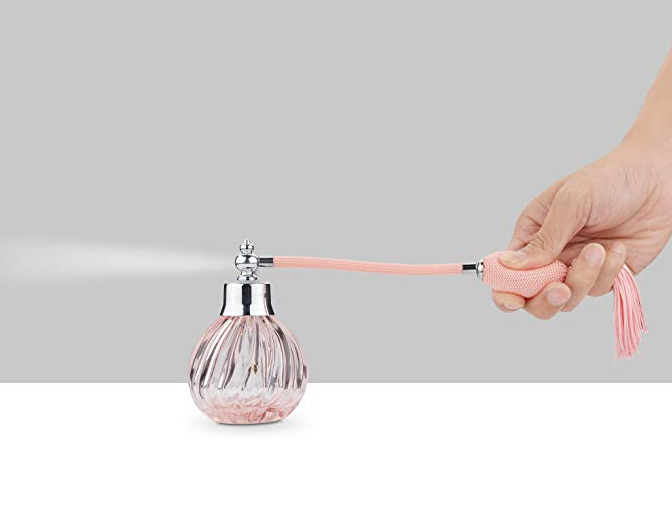 H&Z wholesale custom made Beautyflier 3.4 Oz Perfume Atomizer Clear Glass Empty Refillable Perfume Bottle with Long Tassel