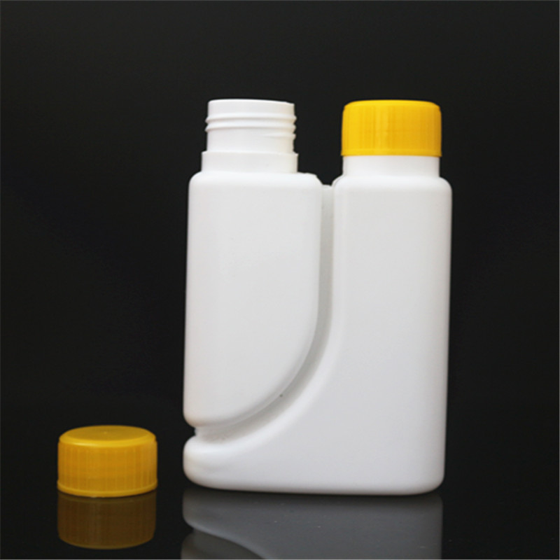 HDPE double neck bottle twin neck bottle pesticide agricultural chemicals plastic bottle