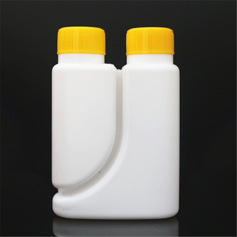HDPE double neck bottle twin neck bottle pesticide agricultural chemicals plastic bottle