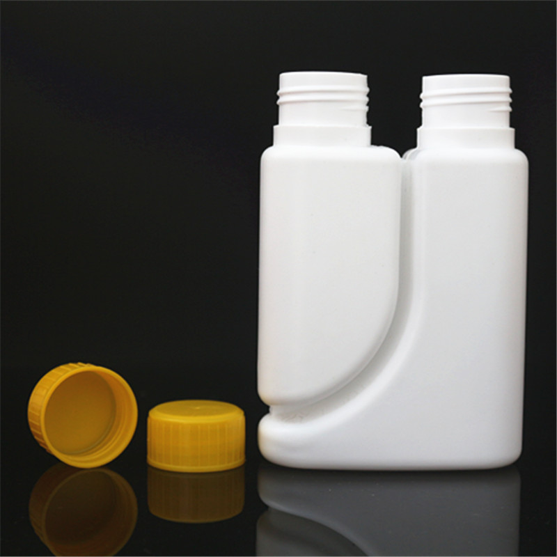 HDPE double neck bottle twin neck bottle pesticide agricultural chemicals plastic bottle
