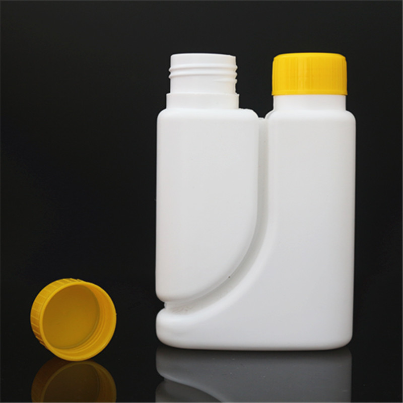 HDPE double neck bottle twin neck bottle pesticide agricultural chemicals plastic bottle