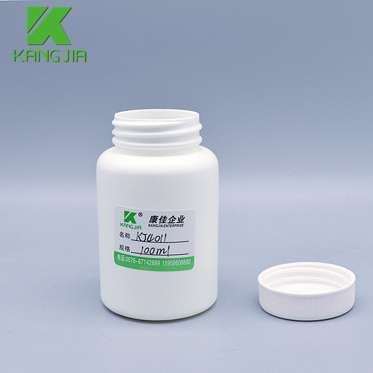 HDPE wide mouth 100ml round plastic chemical bottles for pharmacy bottles