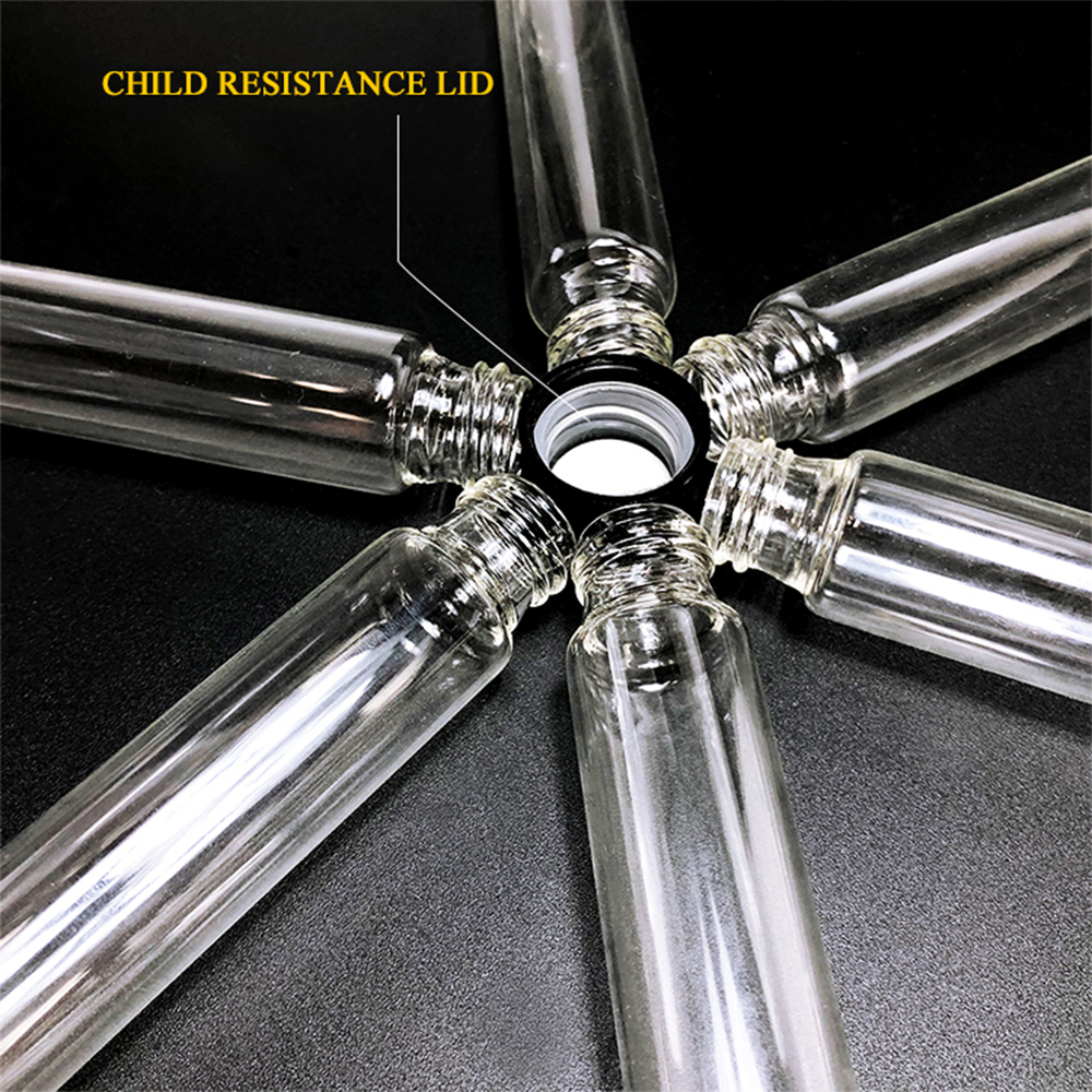 HEMPACKA Child Proof Doob Joint Blunt Tube Prerolled Glass Tube With CR Top