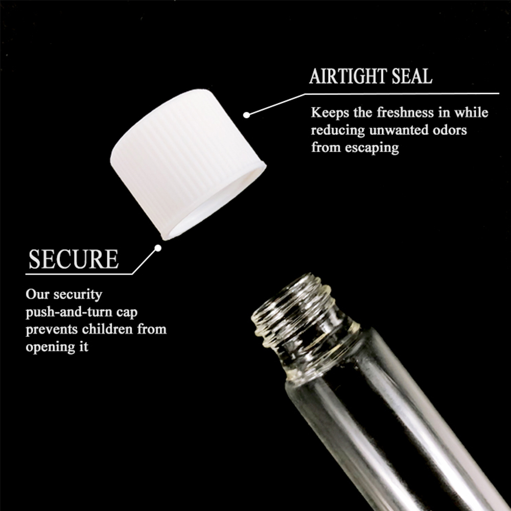 HEMPACKA Child Proof Doob Joint Blunt Tube Prerolled Glass Tube With CR Top