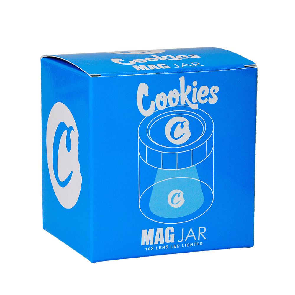 HEMPACKA Cookies Air Tight Herb Storage Stash Led Magnifying Weed Glass Weed Container Jar