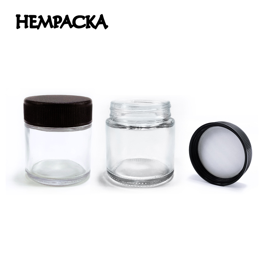 HEMPACKA Custom Smellproof Weed Glass Jar Child Resistant Tobacco Glass Containers For Weed