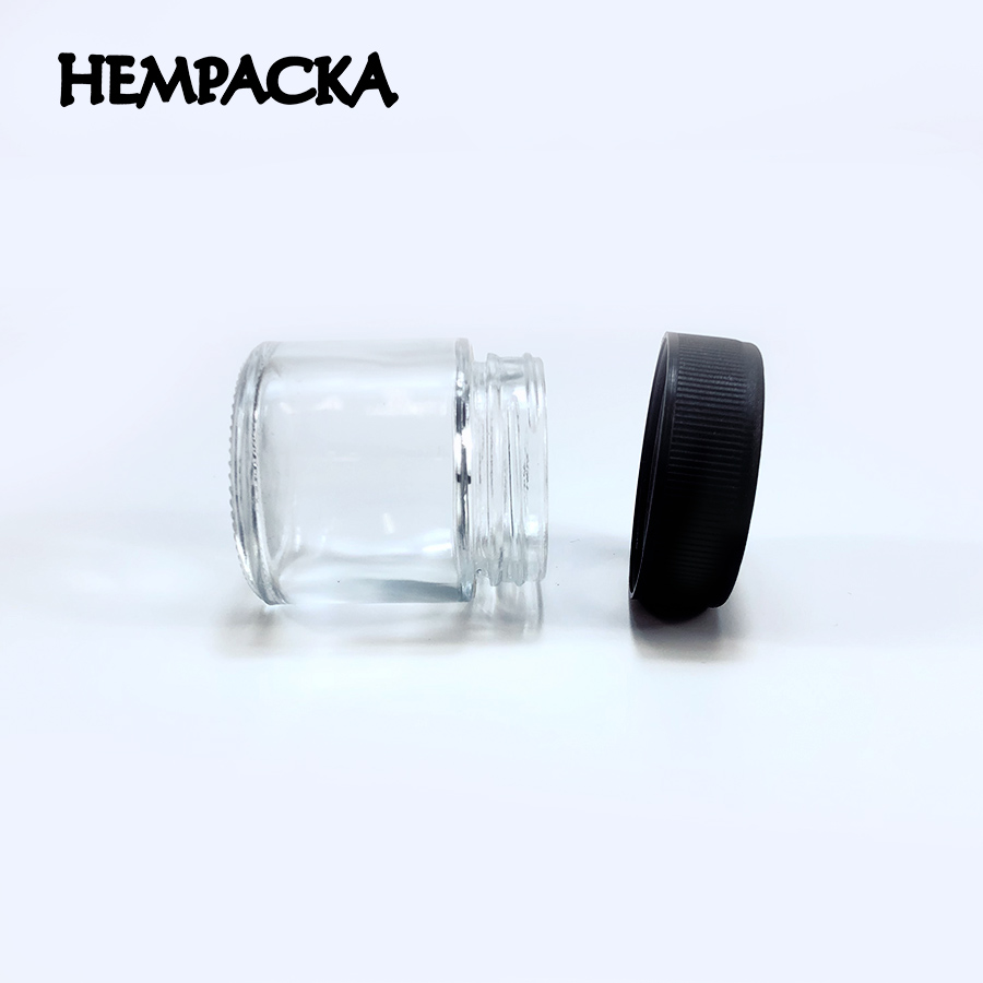 HEMPACKA Custom Smellproof Weed Glass Jar Child Resistant Tobacco Glass Containers For Weed