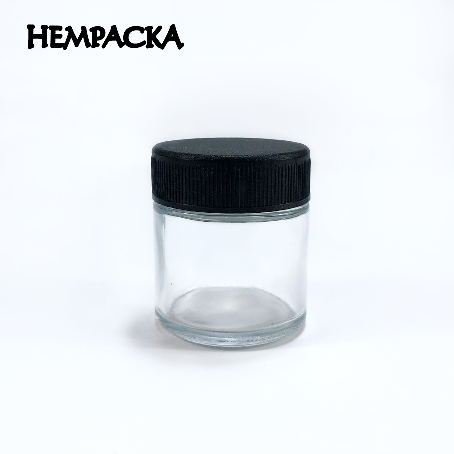 HEMPACKA Custom Smellproof Weed Glass Jar Child Resistant Tobacco Glass Containers For Weed