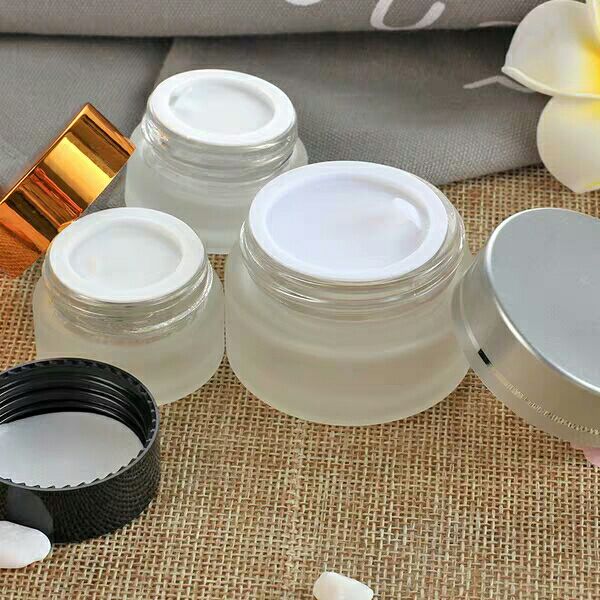 HONGHUA Factory Price Cylindrical Glass Jar For Cream Cosmetic