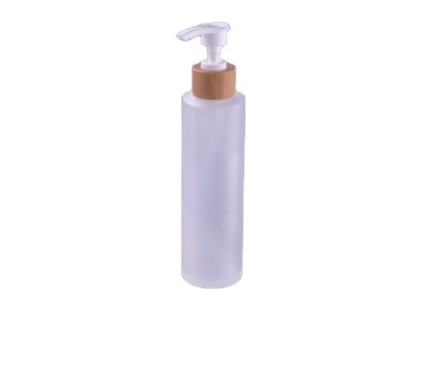 HOT 30ml/50ml/100ml/120ml/150ml frosted glass jar wooden lid in stock