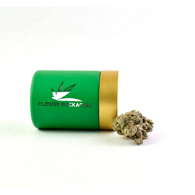 HOT CR CBD Wax Oil Containers Glass Jar Child Resistance Hemp Flower Containers Portable Cream Glass Jar