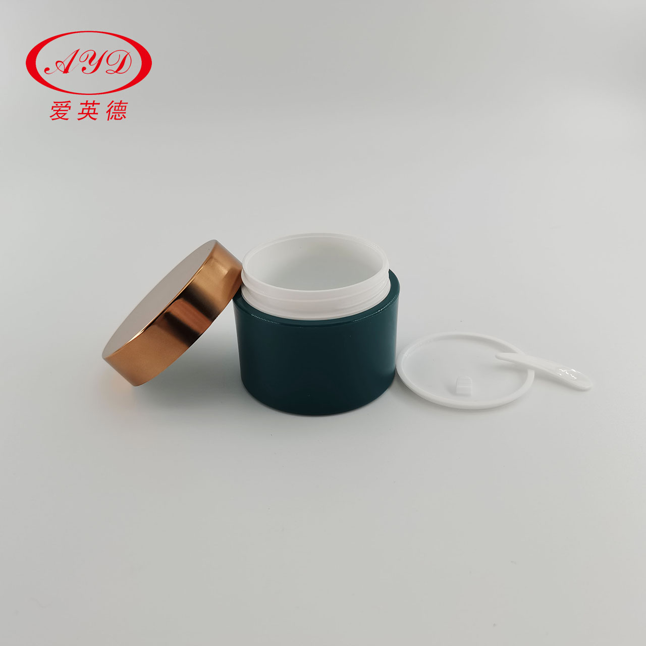 HOT Cosmetic Container 30ml 50ml 100ml 250ml Orange PP Plastic Cream Jar With Spoon