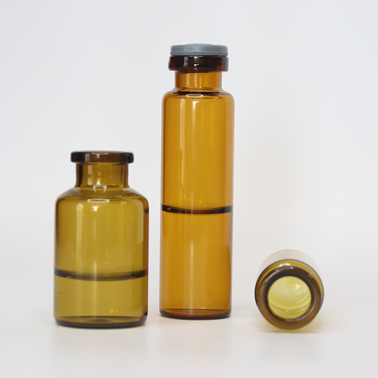 HOT GMP Certified 20ml Clear and Amber Low Borosilicate Tubular Custom Glass Vial Serum Bottle for Pharmaceutical Wholesale