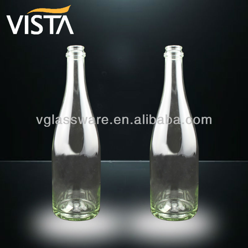 HOT SALE 750ML CLEAR CHAMPAGNE BOTTLE