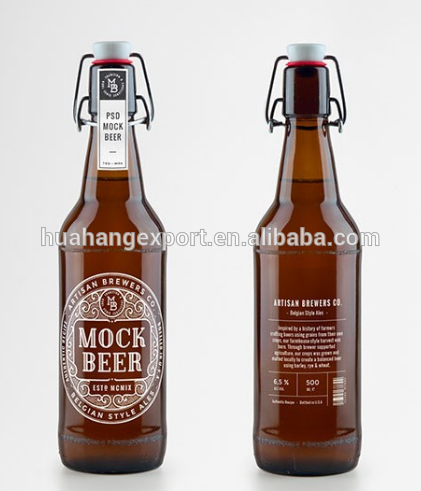 HOT-SALE PRODUCTS EMPPTY 330ML 500ML AMBER/BROWN GLASS BEER BOTTLE