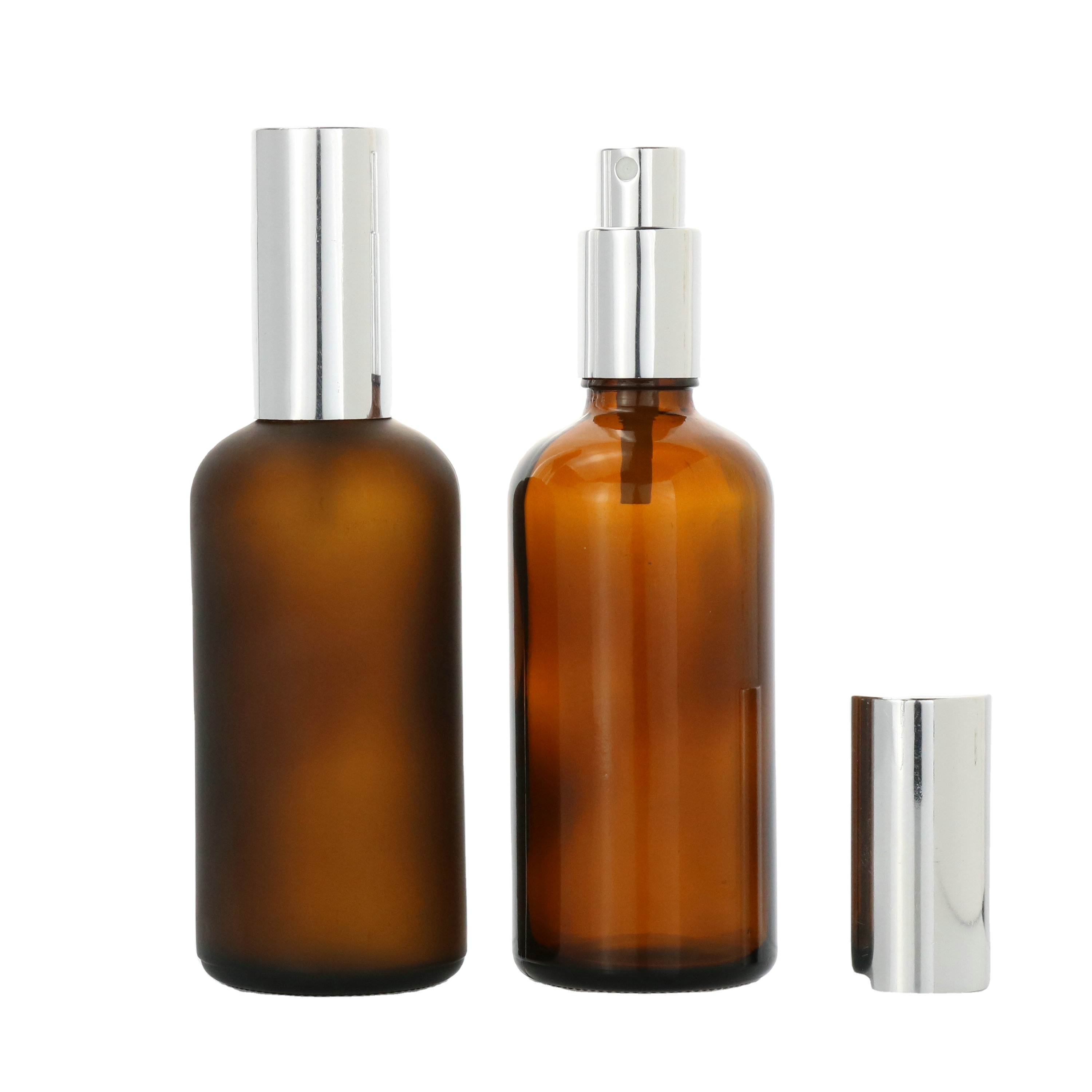 HOT SALE matte black glass essential oil 30ml 50ml mist spray bottles frosted black glass bottle with aluminum sprayer cap