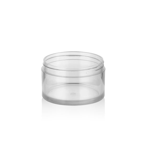 HOT SALES 150ML clear packaging cream empty plastic Pet cosmetic jar