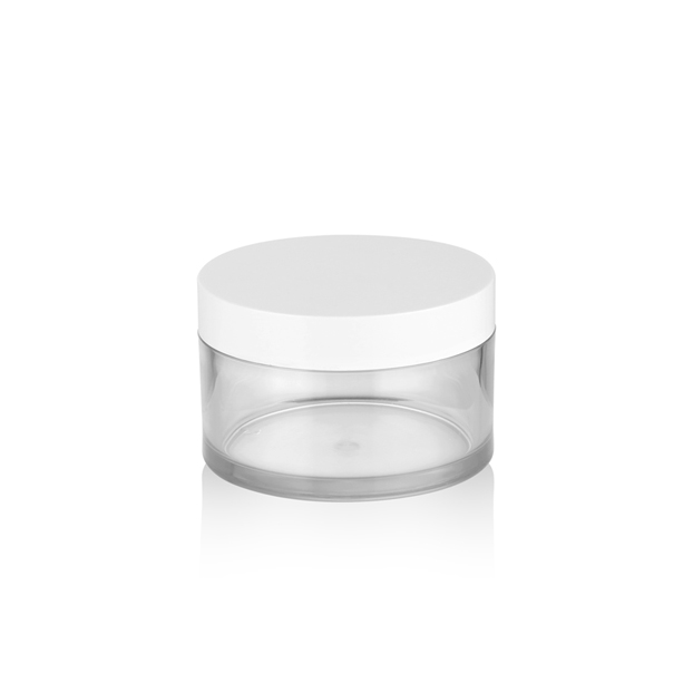 HOT SALES 150ML clear packaging cream empty plastic Pet cosmetic jar