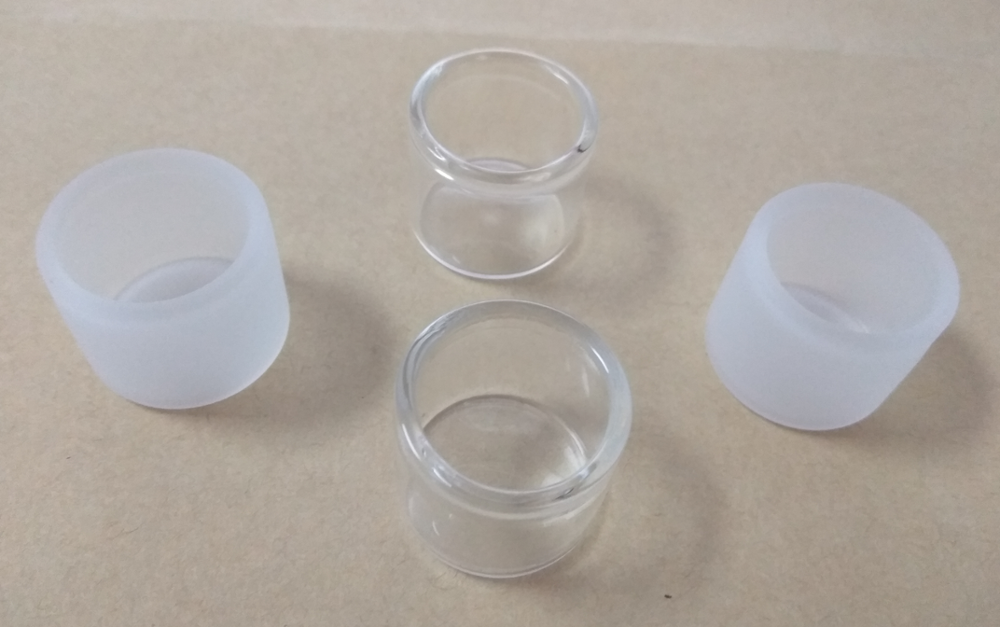 HOT SELL borosilicate glass jar for CBD oil silicone lid wax oil essential oil mini glass jars