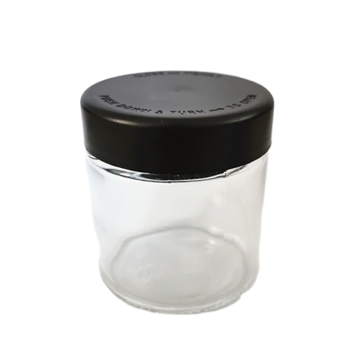 HOT SELLING High quality 3.5 gram 1 oz 2 oz 3 oz 4oz glass jar with plastic lids child proof glass jars containers