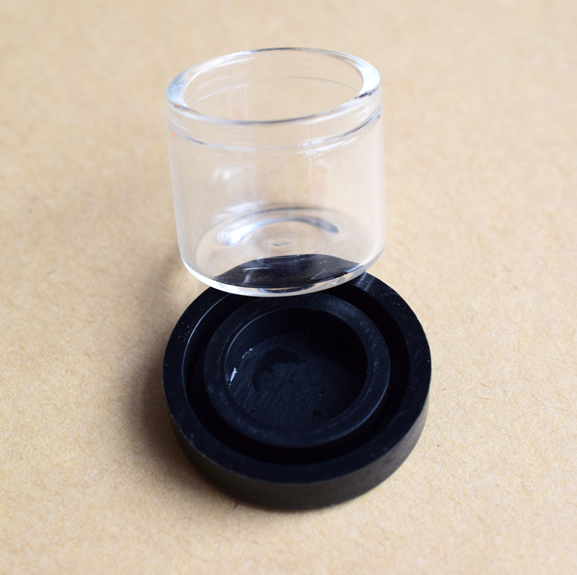 HOT SELLING No Neck 6ml Concentrate Glass Jar with Silicon Lid