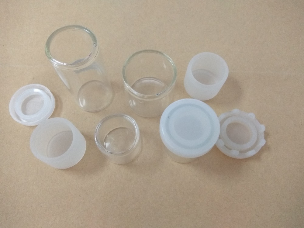HOT SELLING No Neck 6ml Concentrate Glass Jar with Silicon Lid