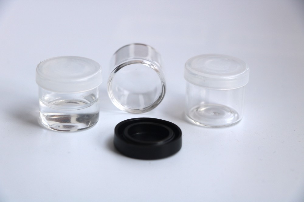 HOT SELLING No Neck 6ml Concentrate Glass Jar with Silicon Lid