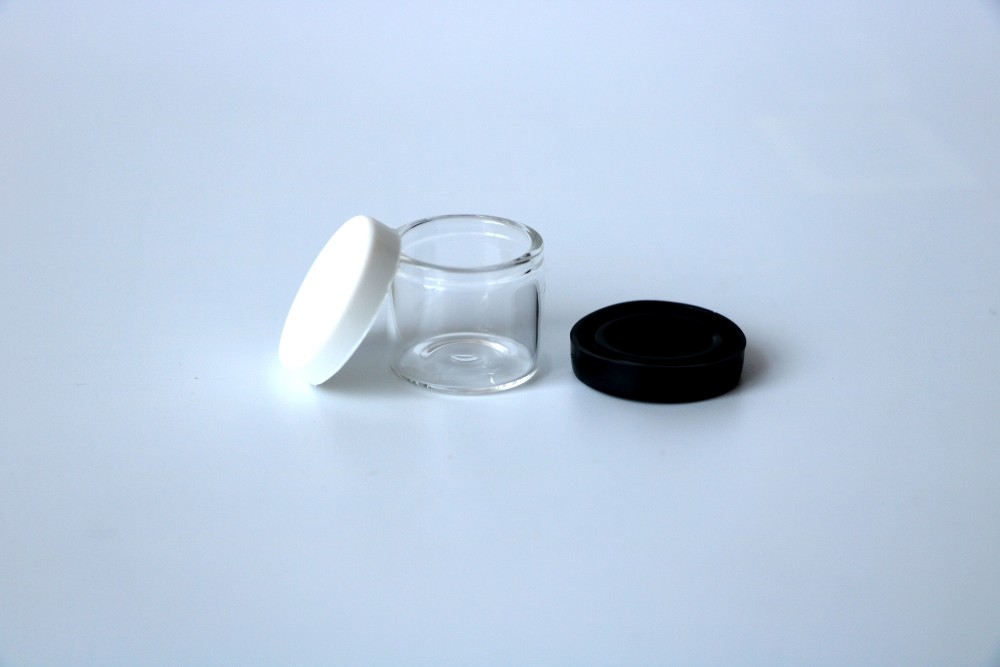 HOT SELLING Round glass food grade container clear packaging small glass candy containers