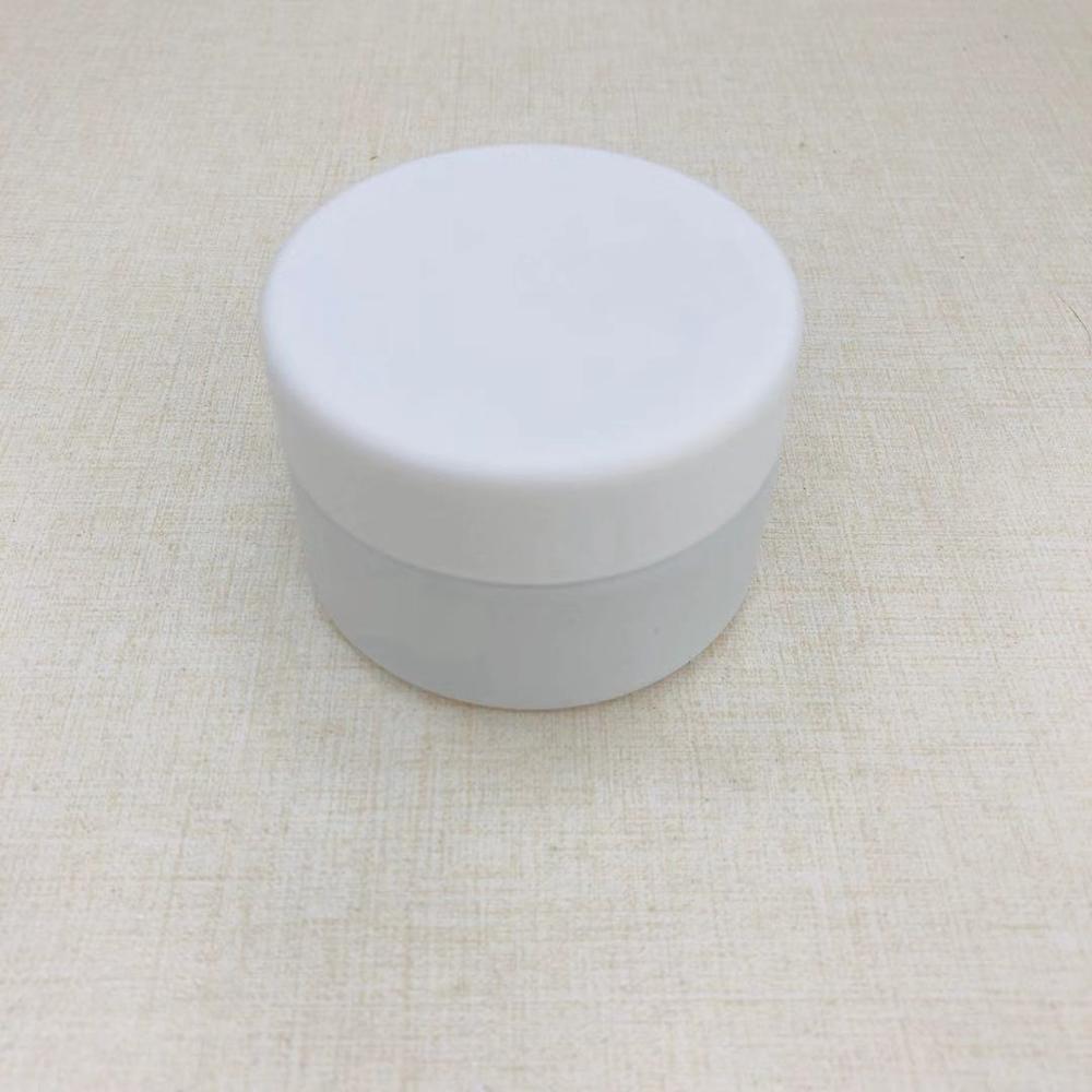 HOT SELLING luxury 100ml natural white cosmetic glass cream jar with white cap high quality skin care use opal white glass jar