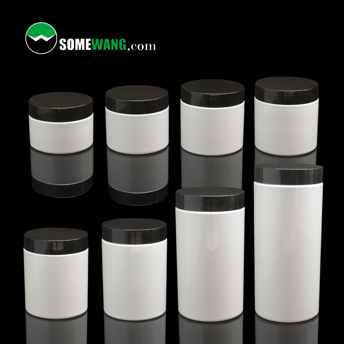 HOT Selling ISO 9001180ml 200ml 250ml 300ml 400ml 500ml Quality System PET thick wall cream jar  for cosmetic packaging