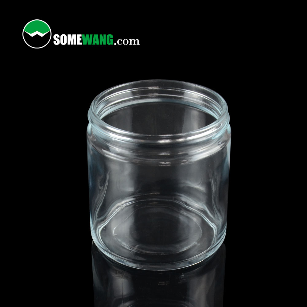 HOT Selling glass storage jar empty glass candle jar with lid
