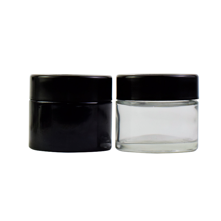 HOT Storage Of Weeds Plastic Air Tight Transparent Storage Magnifying Glass Jar Child Resistant