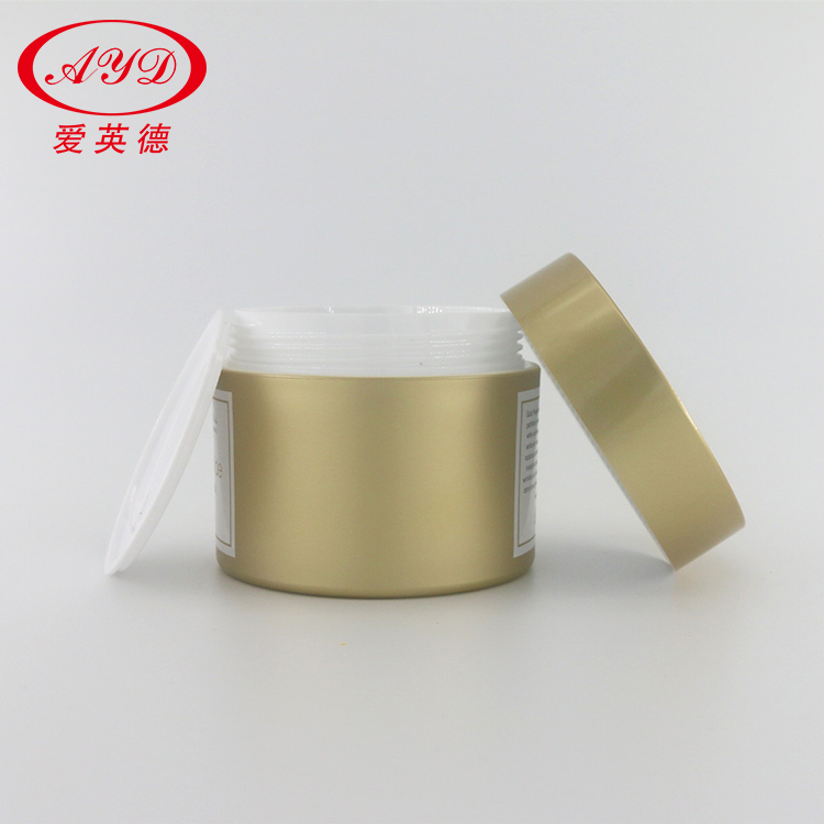 HOT cosmetic container pp bottle 150ml  gold pp plastic cream jar