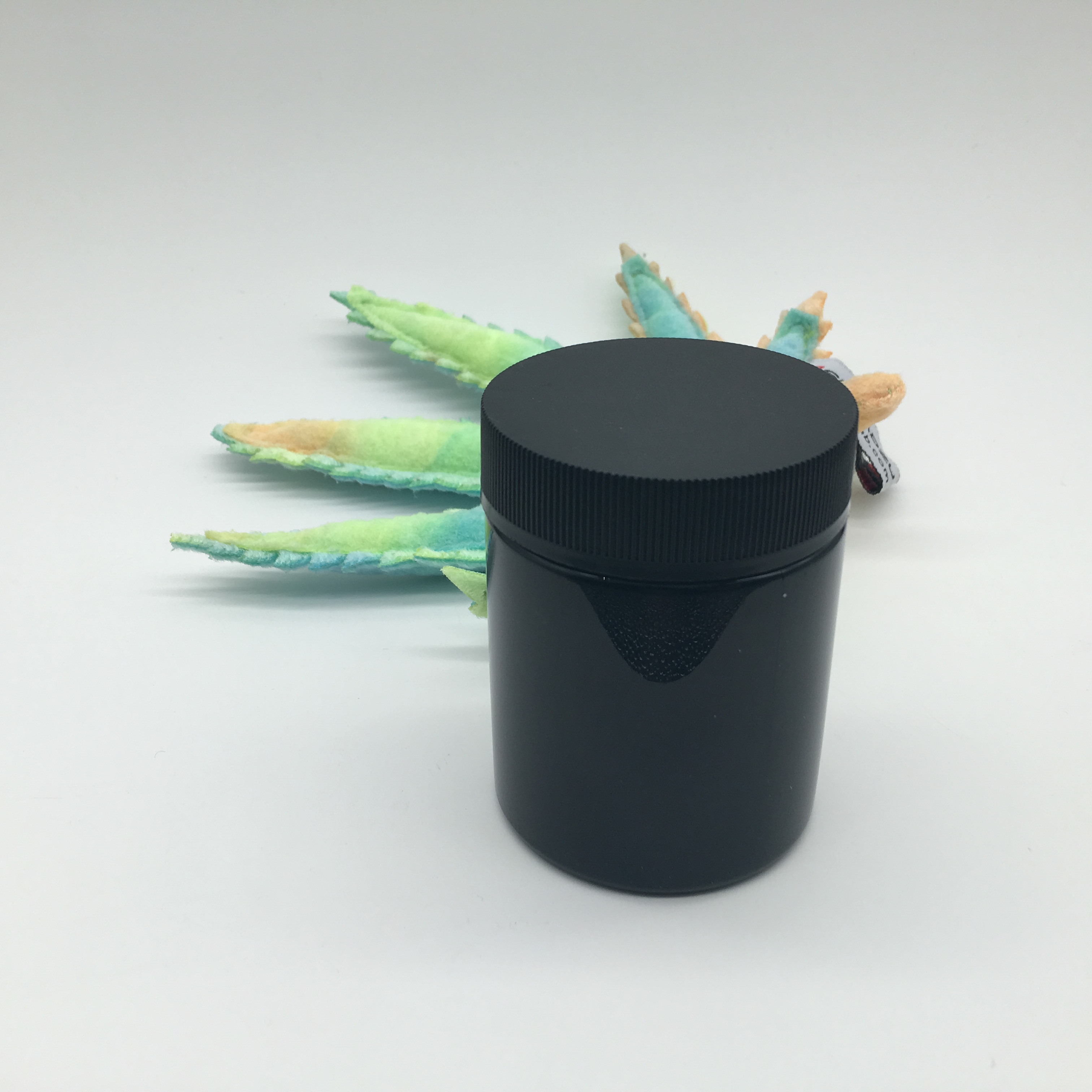 HOT premium 1oz 2oz 4oz 10oz 18oz matte and bright black cream glass jar with black lid