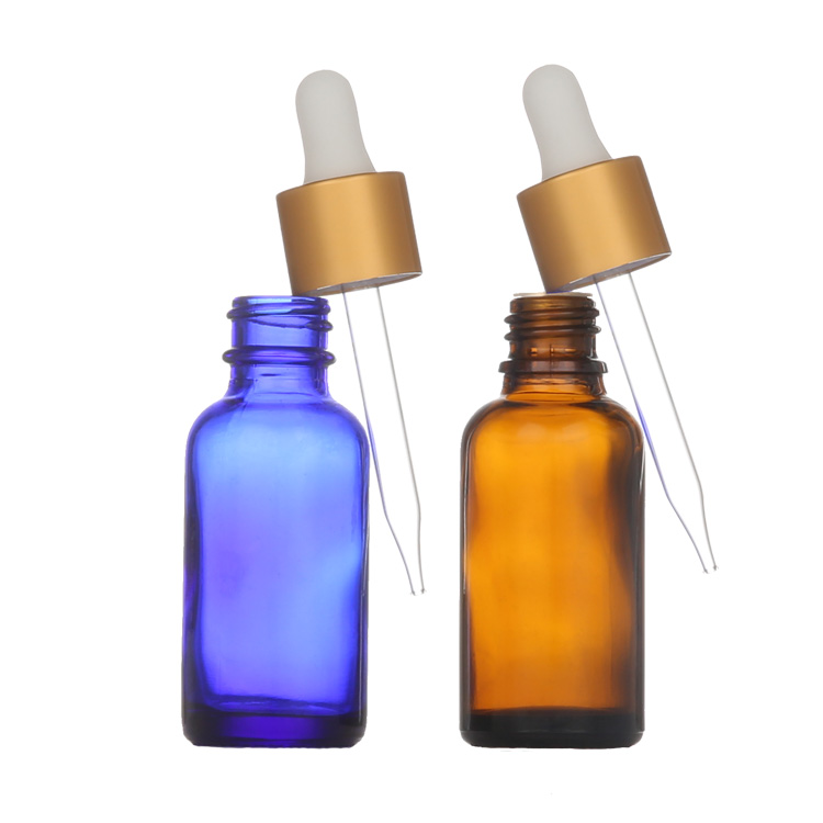 Hair Oil Glass Liquid 30ml Super Sterile Serum Black Bottles Dropper Cap