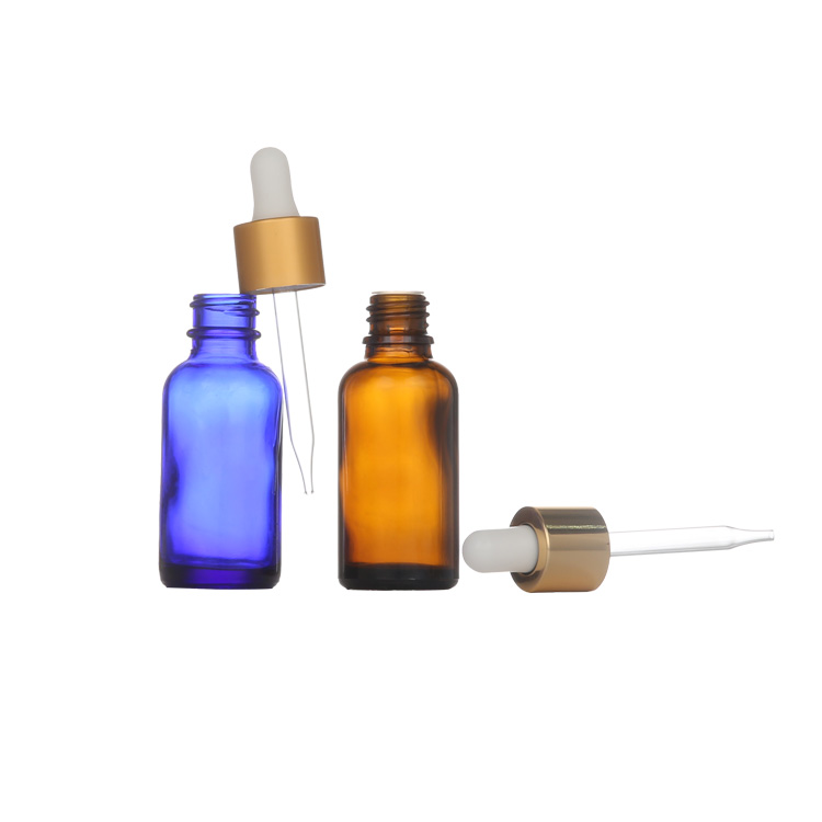 Hair Oil Glass Liquid 30ml Super Sterile Serum Black Bottles Dropper Cap