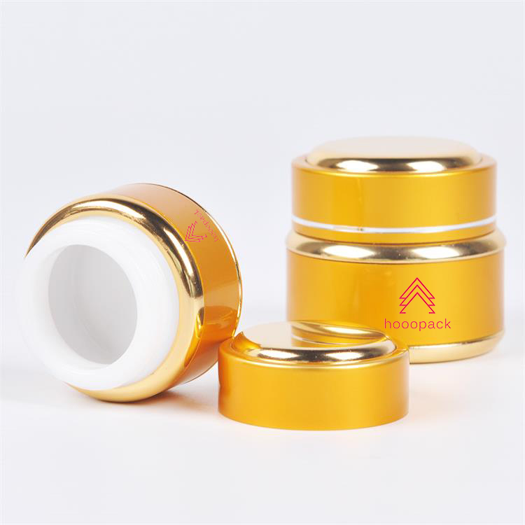 Hair cream containers glass jar 30 ML aluminum cosmetic packaging jar