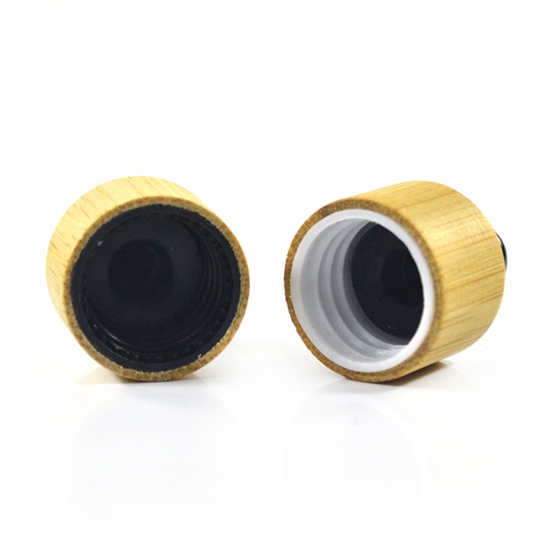 Hair serum 15ml 30ml 60ml amber frosted glass dropper essential oil bottles with bamboo cap