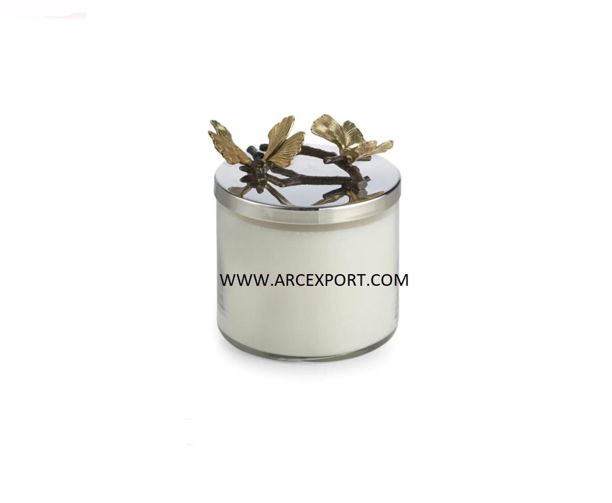 Hammered Glass Antique Canister