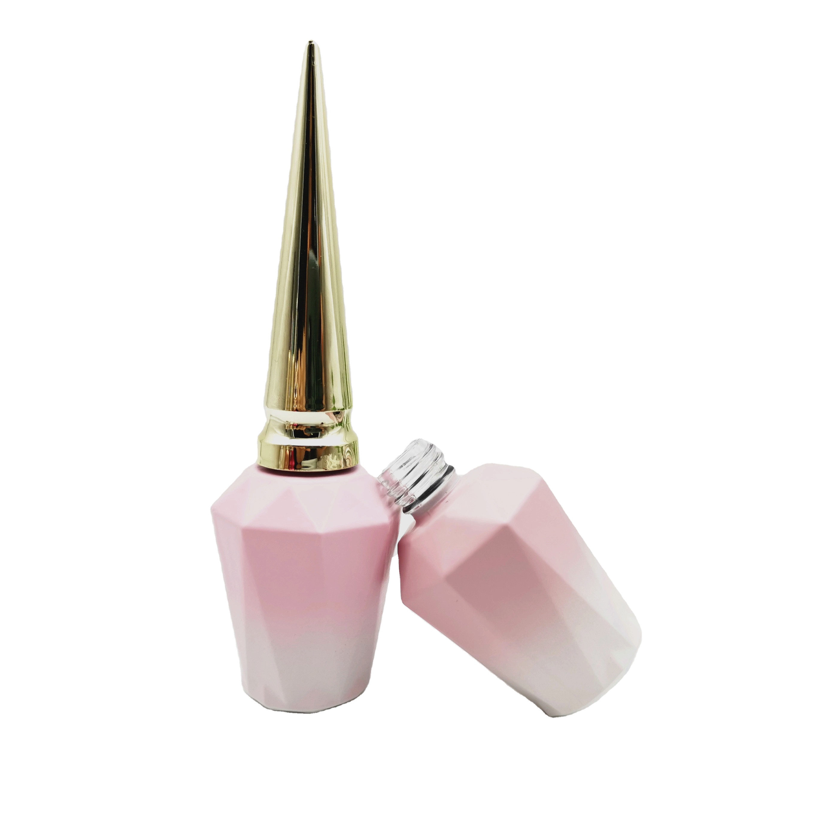 HanYa 2021 OEM pink nail polish  bottle with brush