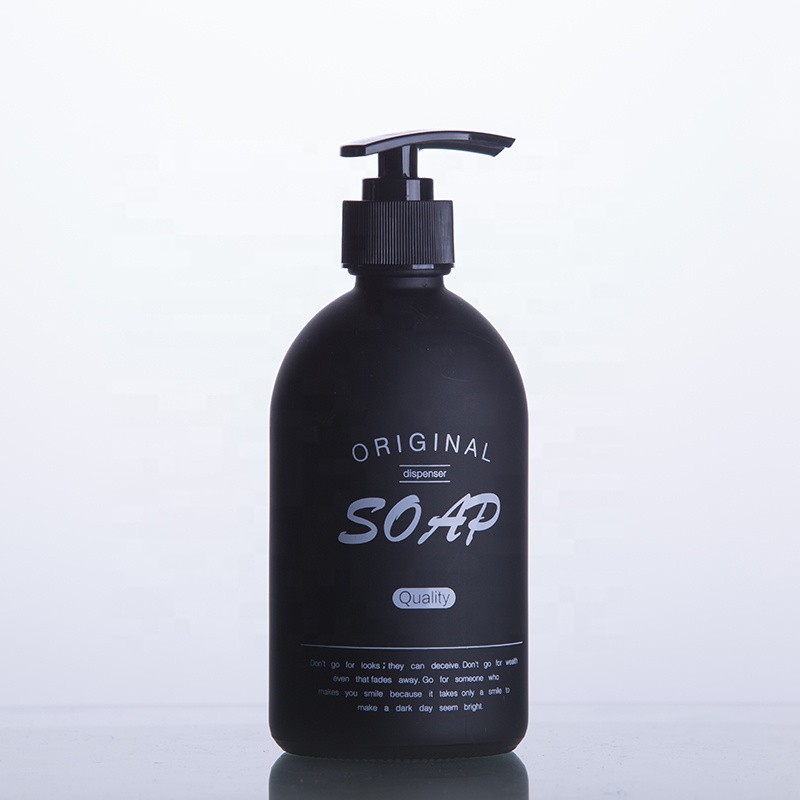 Hand Glass Foam Soap Bottle With Pump Dispenser