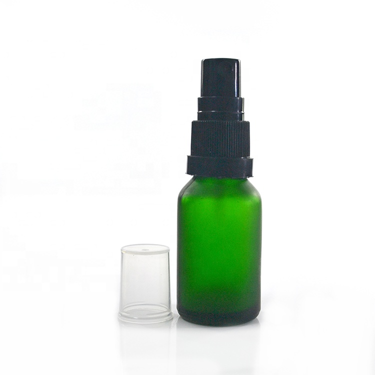 Hand Sanitizer 10ml 15ml 20ml 30ml 50ml Clear frosted amber blue green glass spray pump atomizer bottle for Car Air Freshener