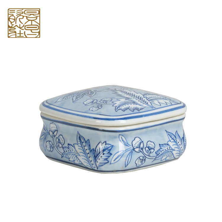 Hand painted ceramic retort artware painting porcelain ceramic jar for home decor