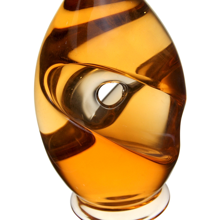 Handmade Glass Wine Vodka Wshikey Bottle With Glass Lid