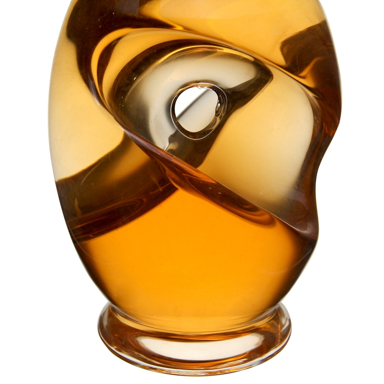 Handmade Glass Wine Vodka Wshikey Bottle With Glass Lid