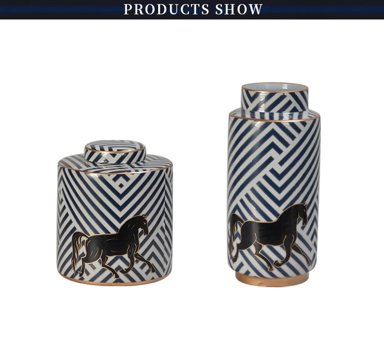 Handmade Home storage ceramic black pottery Porcelain Storage Jar