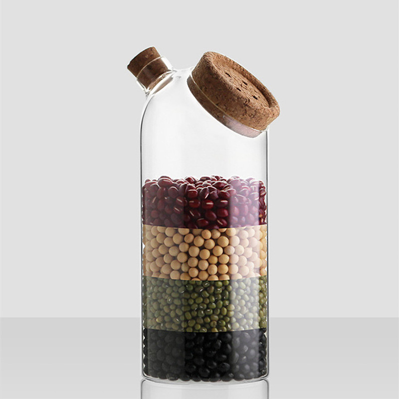 Handmade Tea/Coffee/Food Healthy Glass Storage Jar With Bamboo Lid
