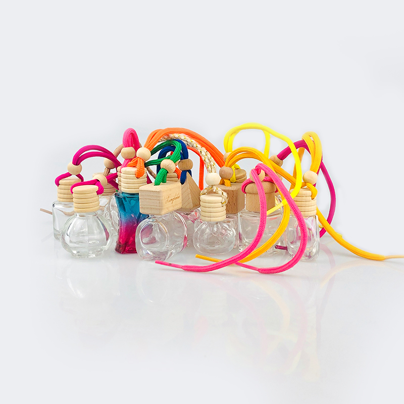 Hanging Auto Car Air Freshener Perfume Fragrance 5ml durable use liquid car vent perfume diffuser glass bottle